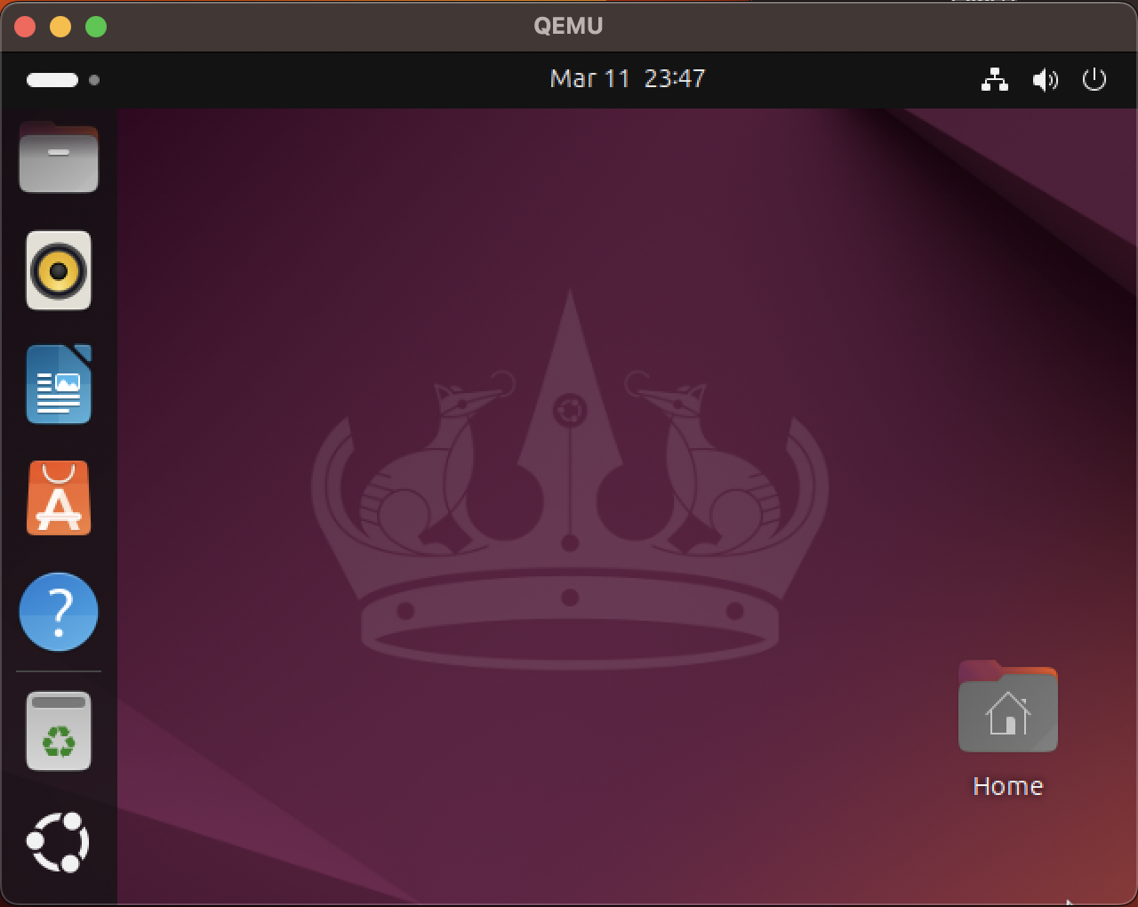 Ubuntu Desktop VM in qemu