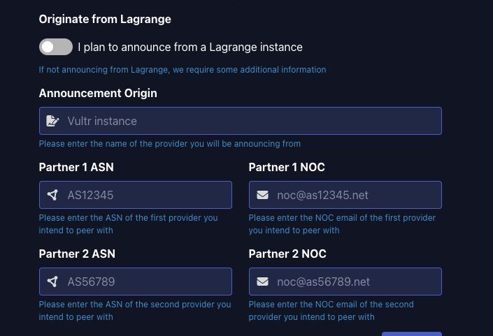 Lagrange ASN Form