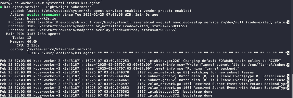 K3S Worker Node Status