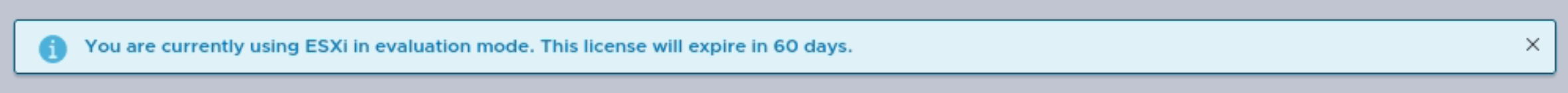 ESXI 60 Days License